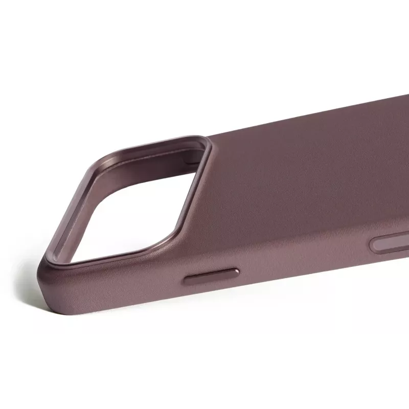 Mujjo Custodia in pelle per iPhone 17 Pro Max con MagSafe (Bronze Red)