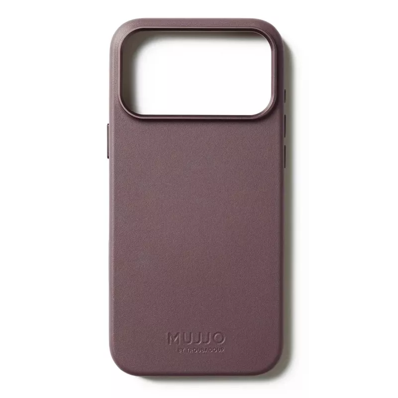 Mujjo Custodia in pelle per iPhone 17 Pro Max con MagSafe (Bronze Red)