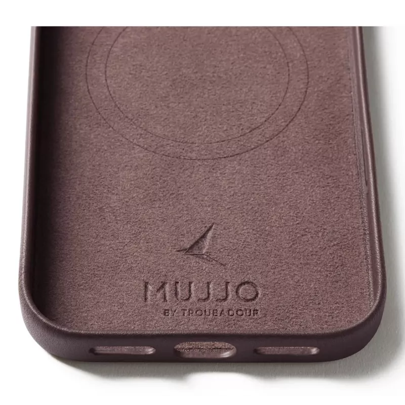 Mujjo Custodia in pelle per iPhone 17 Pro Max con MagSafe (Bronze Red)