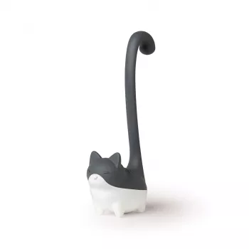 OTOTO Louie Cat infusore per tè in foglie - silicone grigio