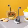 OTOTO Louie Cat infusore per tè in foglie - silicone grigio