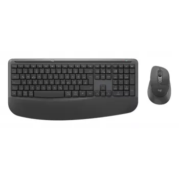 Logitech MK880 For Business Combo Tastiera e Mouse Wireless - Graphite - Layout svizzero francese