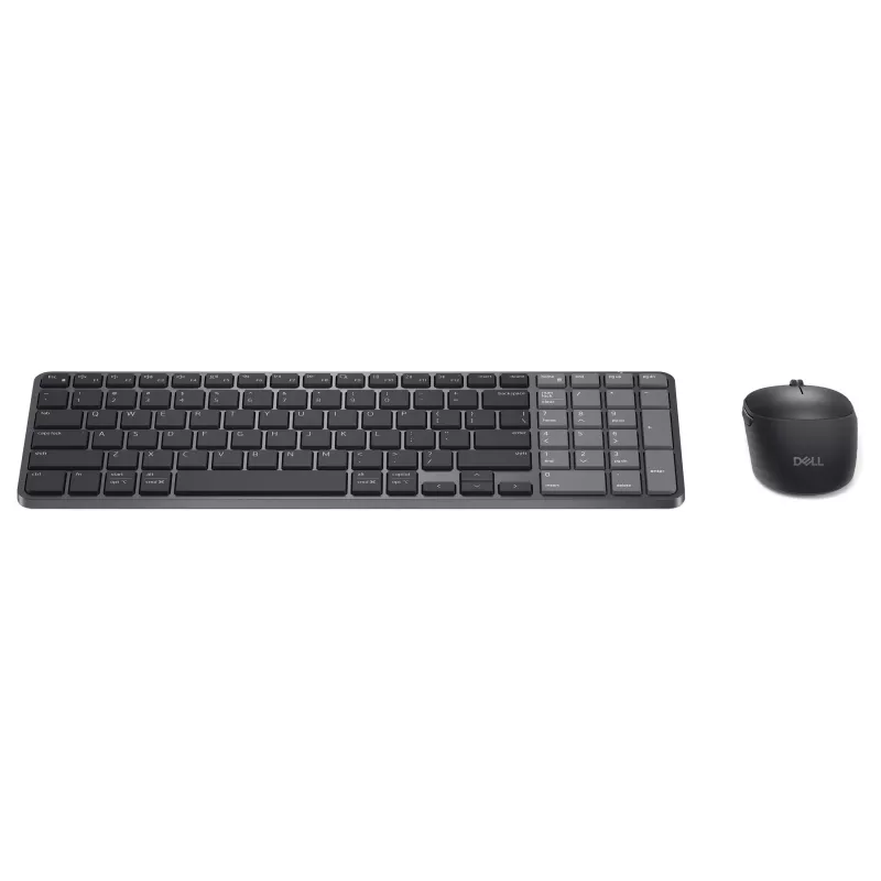 Dell Pro 7 set tastiera e mouse compatto ricaricabile - KM746 - nero - layout tedesco