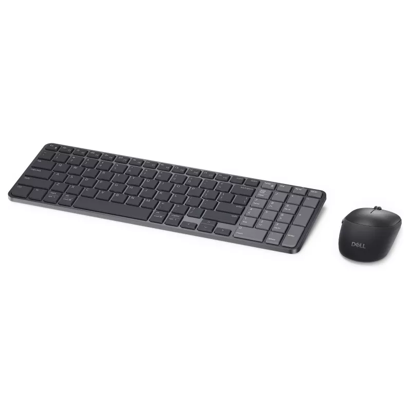 Dell Pro 7 set tastiera e mouse compatto ricaricabile - KM746 - nero - layout tedesco