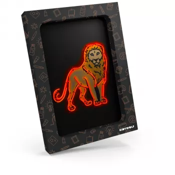 KIDYWOLF set decorazione da parete illuminato 3 pezzi animali