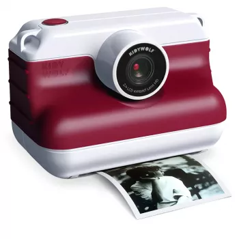 KIDYWOLF fotocamera istantanea con funzione selfie rossa