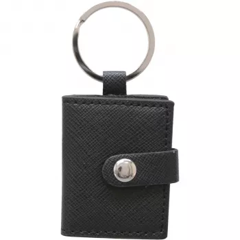 DEKNUDT portachiavi nero 3,5x4,5 in similpelle S59NS3