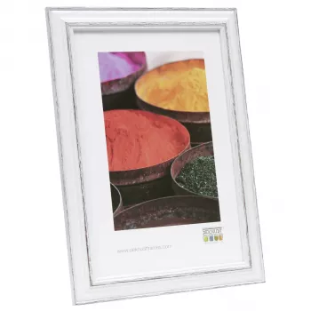DEKNUDT S221H3 cornice in legno 10x15 cm nero con passepartout bianco