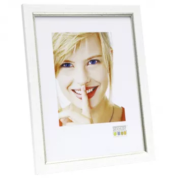 Deknudt S46AF1 cornice singola 10x15 cm argento resina con retro in MDF