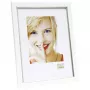 Deknudt S46AF1 cornice singola 10x15 cm argento resina con retro in MDF