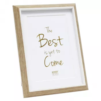Deknudt S46WG4 P1 cornice in resina 30x40 cm naturale/bianco con passepartout