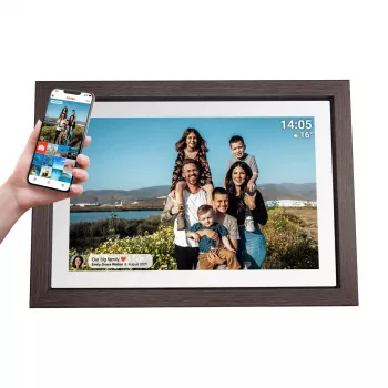 Denver PFF-1040DW DARK WOOD cornice digitale 10,1