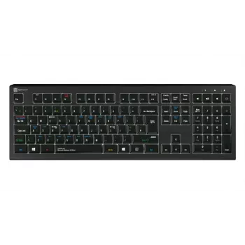 LogicKeyboard ASTRA 2 tastiera USB cablata per Windows - layout UK - nero - retroilluminata