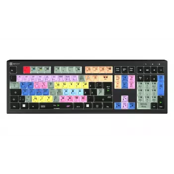 Logickeyboard LKB-EDIUS-A2PC-DE tastiera full size (100%) USB scissor-switch QWERTZ nera