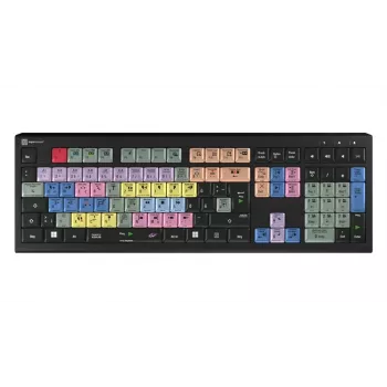 Logickeyboard LKB-EDIUS-A2PC-DE tastiera full size (100%) USB scissor-switch QWERTZ nera
