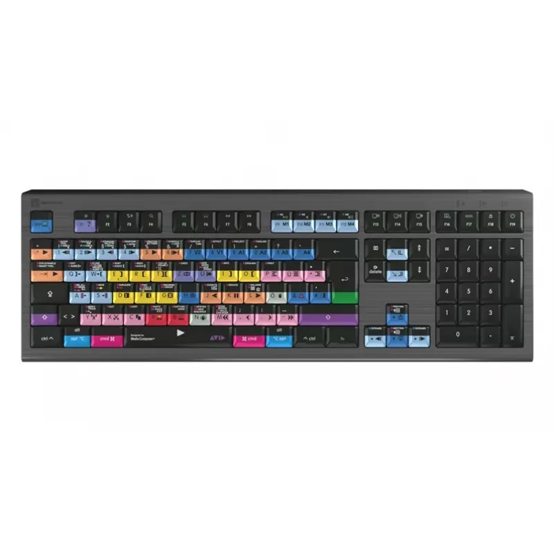 Logickeyboard Avid Media Composer Astra 2 Pro DE tastiera per editing Mac (layout tedesco, retroilluminata, USB)