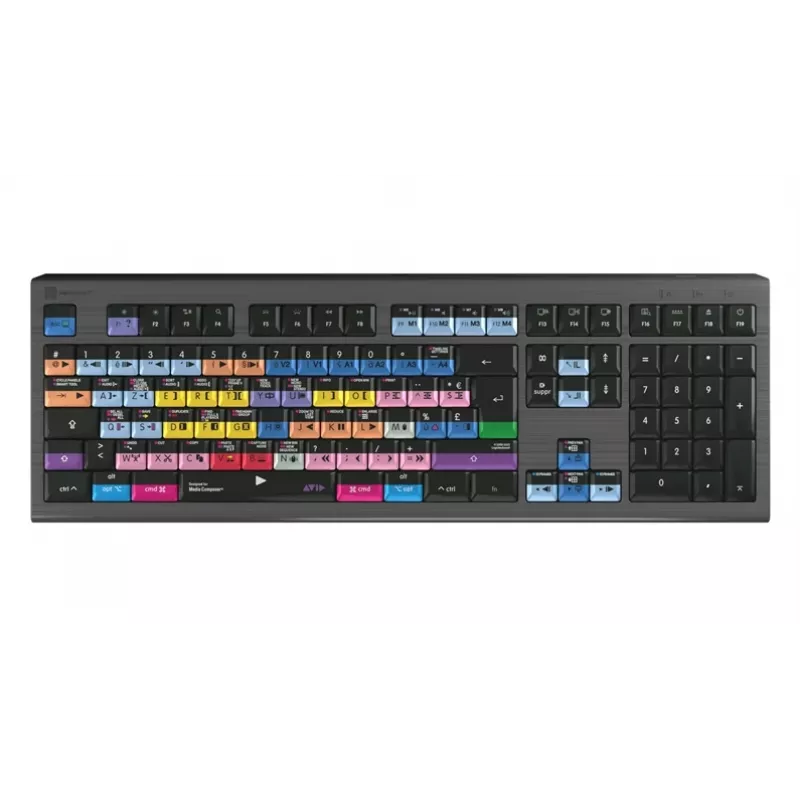 Logickeyboard Avid Media Composer Astra 2 Pro FR tastiera per editing Mac (AZERTY francese, retroilluminata, cablata)