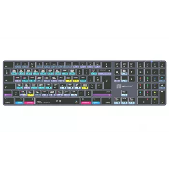 LogicKeyboard DaVinci Resolve 18 Titan FR (Mac) - layout francese AZERTY, retroilluminata, USB cablata