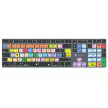 LogicKeyboard Apple Logic Pro X2 Titan FR (Mac) - tastiera AZERTY francese cablata retroilluminata