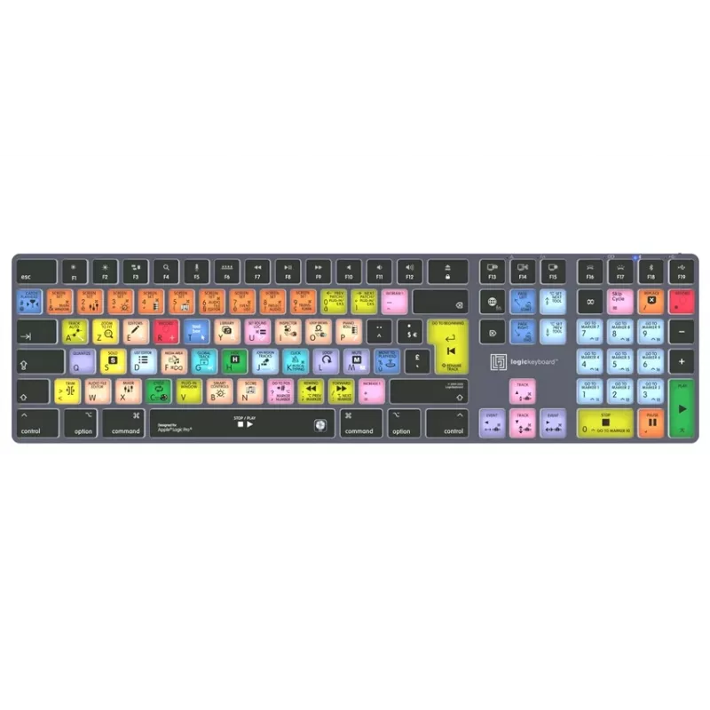 LogicKeyboard Apple Logic Pro X2 Titan FR (Mac) - tastiera AZERTY francese cablata retroilluminata