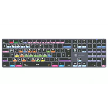 Logickeyboard FL Studio tastiera TITAN per Mac - USB cablata - nera con tasti codificati a colori