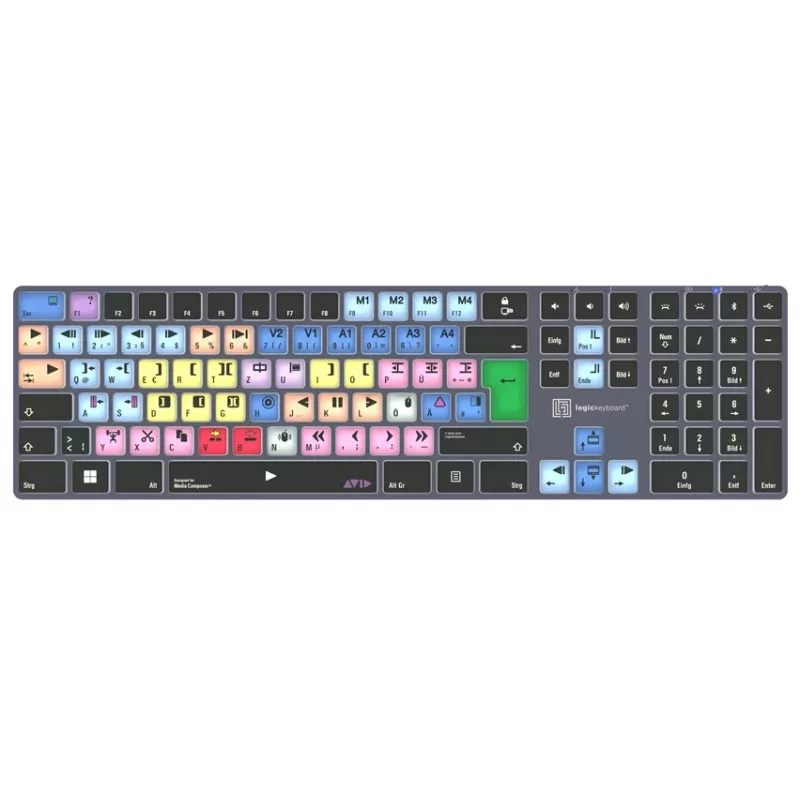 Logickeyboard Avid Media Composer Titan DE tastiera PC (LKB-MCOM4-TPC-DE)