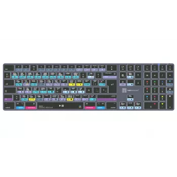 LogicKeyboard DaVinci Resolve 18 Titan SP (Mac) - tastiera specializzata per editing retroilluminata con hub USB
