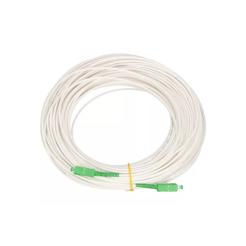Extralink cavo patch SC/APC-SC/APC, LSOH, monomodale, simplex, G.657A2, 3mm, 30m, bianco