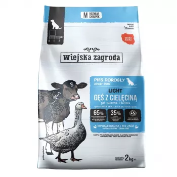 WIEJSKA ZAGRODA Light Goose with Veal cibo secco per cani 2kg