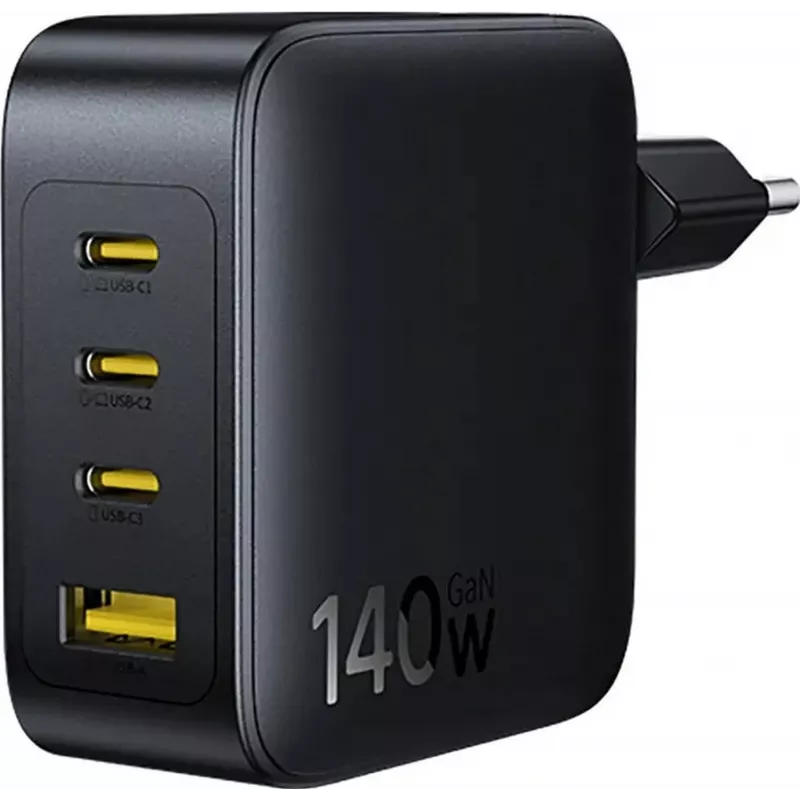 Baseus EnerFill FH11 Caricabatterie Rapido GaN 140W 3xUSB-C + 1xUSB-A Nero
