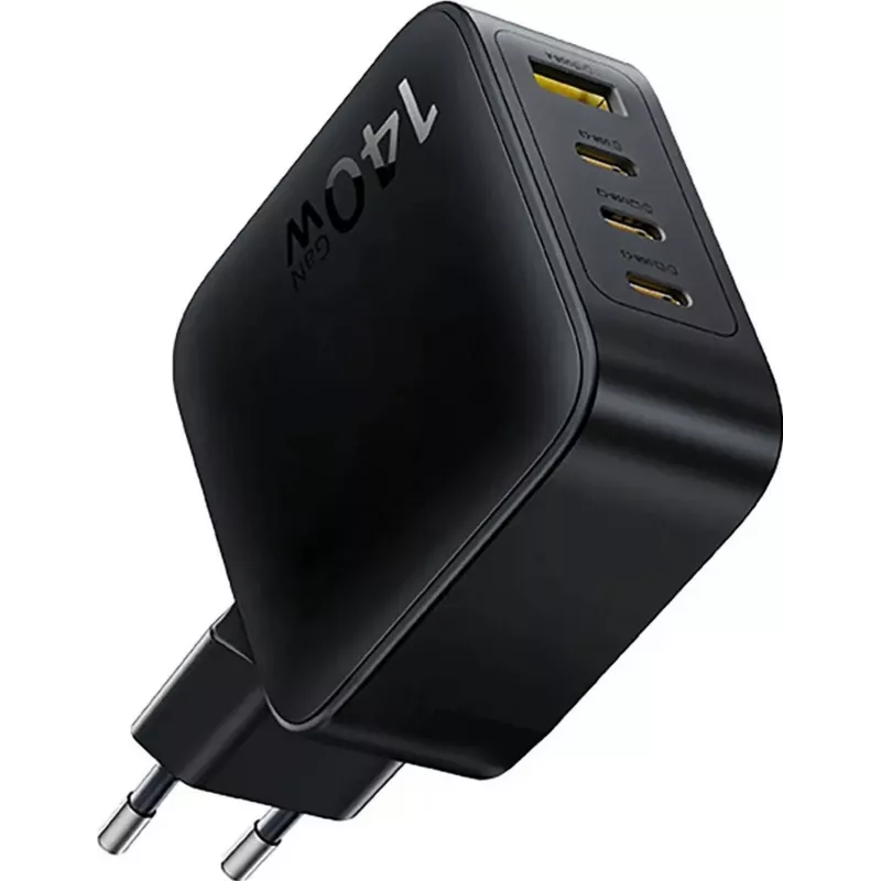 Baseus EnerFill FH11 Caricabatterie Rapido GaN 140W 3xUSB-C + 1xUSB-A Nero