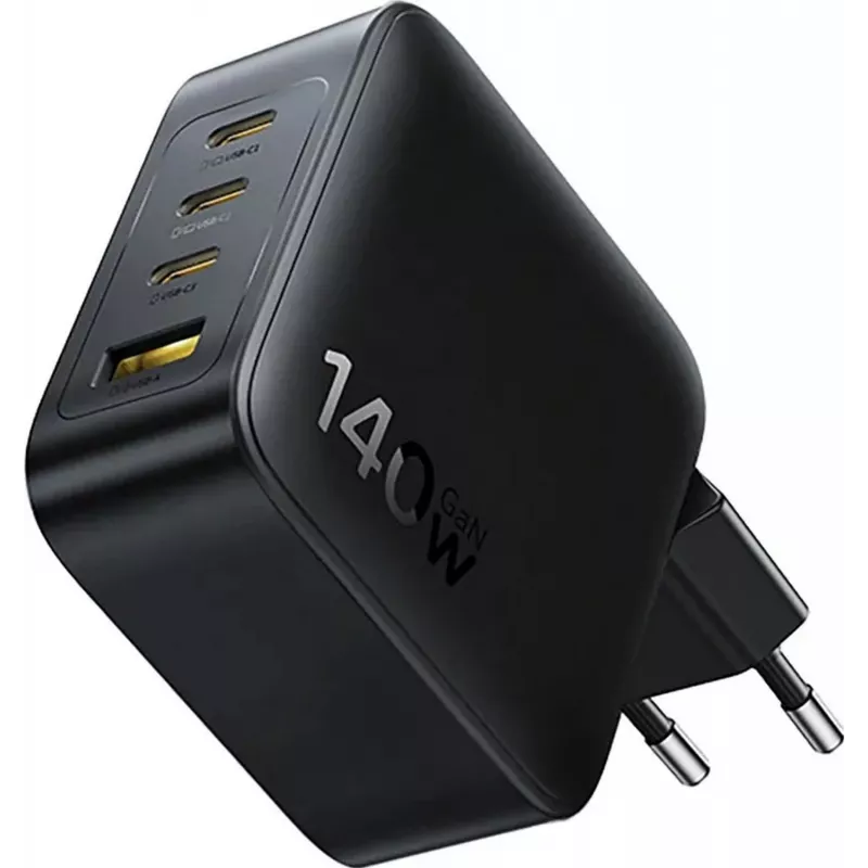 Baseus EnerFill FH11 Caricabatterie Rapido GaN 140W 3xUSB-C + 1xUSB-A Nero