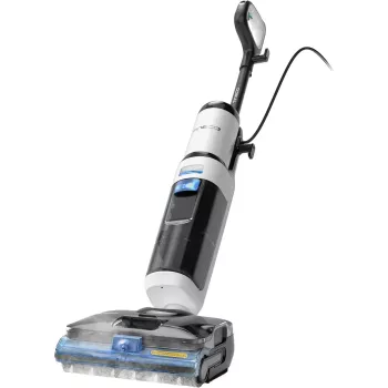 Tineco Floor One S6 Stretch Steam Plus Aspirapolvere lavante 2-in-1 per superfici bagnate/asciutte, lavapavimenti e pulitore a vapore, a batteria, 35 min di autonomia, serbatoio acqua pulita 0,8L, serbatoio acqua sporca 0,72L, autopulizia, display LCD, sensore iLoop, reclinabile a 180°, per pavimenti duri