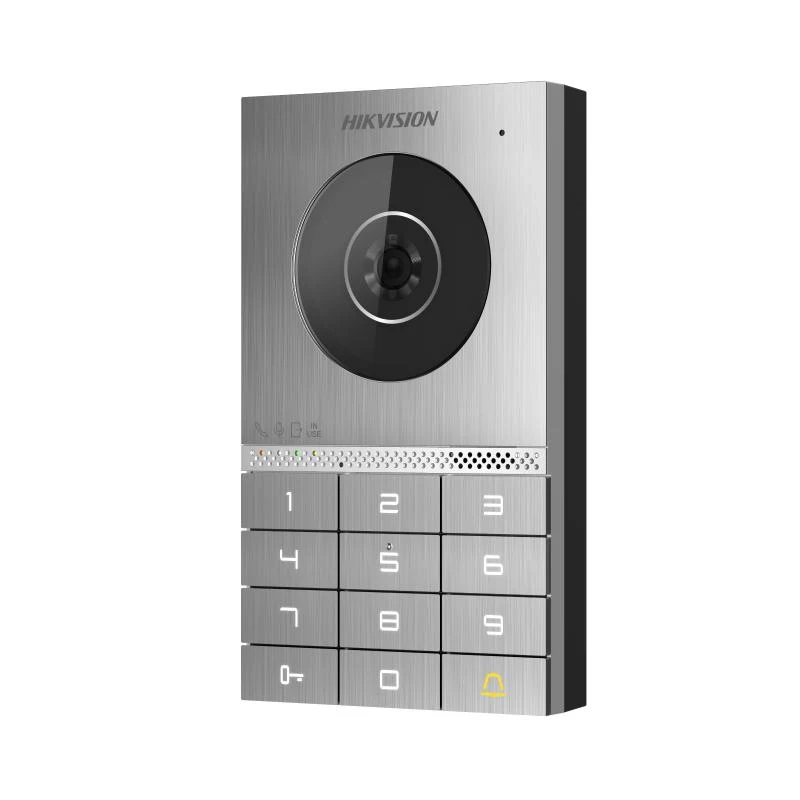 Hikvision DS-KV7023EY-IME2 Videocitofono, 2 MP, PoE, IP65, IK08, Mifare