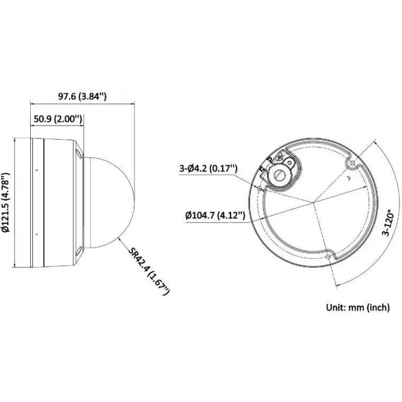 Hikvision DS-2CD1183G2-LIUF 2,8mm Telecamera IP Dome 8MP