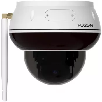 Foscam D8T-W bianco 4K 8MP telecamera di sicurezza IP dome PTZ Wi-Fi 6 da esterno con rilevamento IA, resistenza al vandalismo IK10, protezione dalle intemperie IP66
