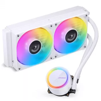 Jonsbo TG-240 dissipatore CPU a liquido AiO, ARGB - 240mm, bianco