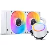 Jonsbo TG-240 dissipatore CPU a liquido AiO, ARGB - 240mm, bianco