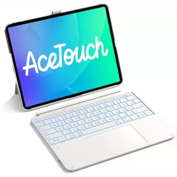 Inateck Keyboard Ace Touch iPad 13 Compatibile QWERTZ bianco