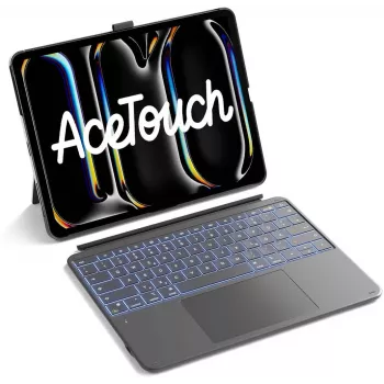 Inateck Keyboard Ace Touch iPad 13 Compatibile QWERTZ grigio
