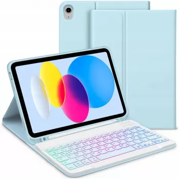 Inateck Keyboard Ace Touch iPad 11/10.9 QWERTZ RGB bianco
