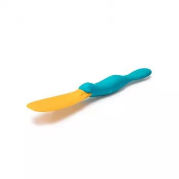 OTOTO Splatypus spatola per padella con fessure & spatola - nero con accenti arancioni - nylon e silicone adatti al contatto alimentare