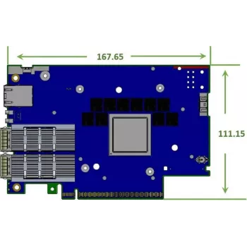 Nvidia BlueField-3 B3220L E-Series FHHL SuperNIC unità di elaborazione dati