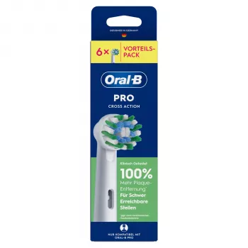 Braun Oral-B Pro Cross Action Testine di ricambio 6 pezzi