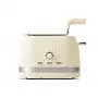 Guzzini Sous Chef Tostapane con pinze pieghevoli, crema, 800 W, 2 fette, materiale bio-based