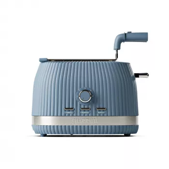 Guzzini Sous Chef Tostapane con pinze pieghevoli per 2 fette, blu navy