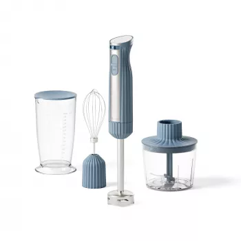 Guzzini Sous Chef Frullatore a immersione con accessori, blu navy (148400210)