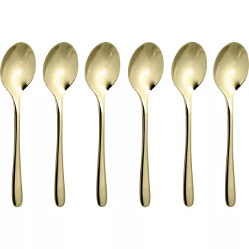 Sambonet Taste PVD set 6 cucchiaini da caffè oro