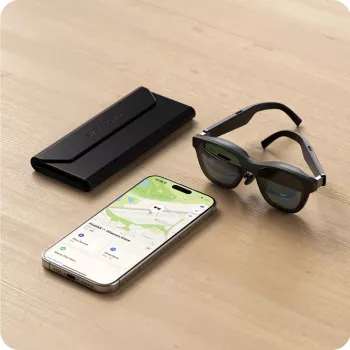 Satechi Vegan-Leather FindAll custodia per occhiali nero