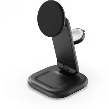 Satechi 3-in-1 Qi2 25W supporto di ricarica pieghevole - Space Black